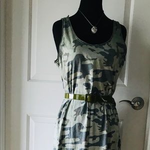 Gigi Moda Maxi Camo Print Dress